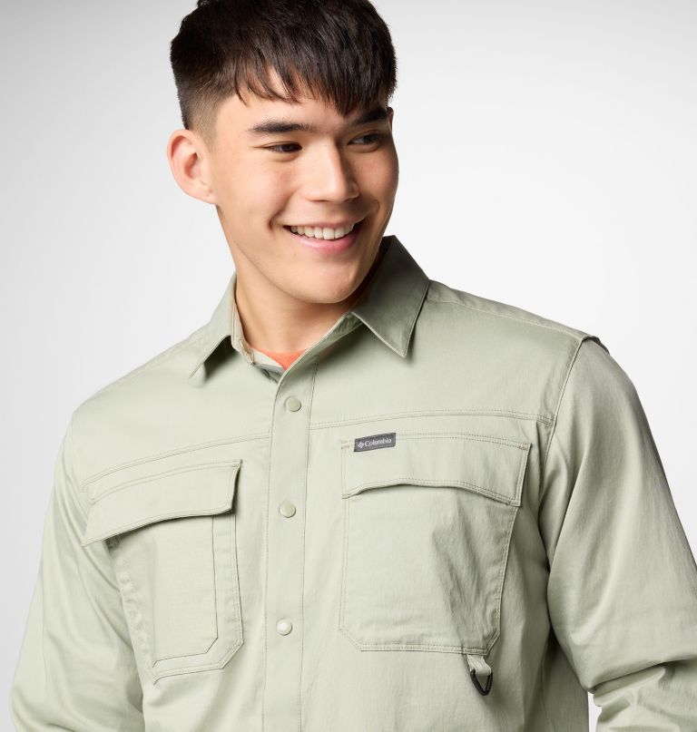 męska koszula z długim rękawem landroamer twill