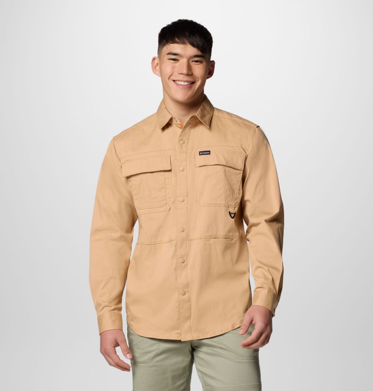 męska koszula z długim rękawem landroamer twill