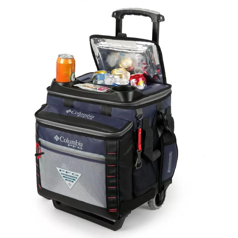 columbia pfg big katuna rolling cooler - pojemność 60 puszek