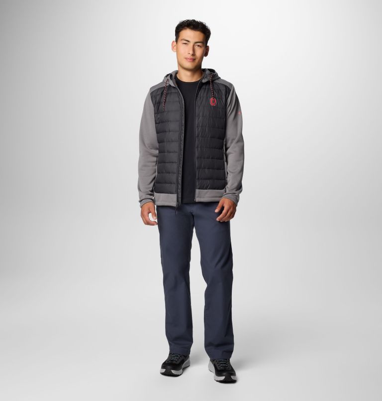 męska bluza z kapturem hybrydowym collegiate out-shield – ohio state