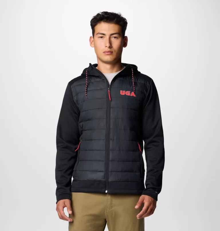 męska bluza z kapturem hybrydowym collegiate out-shield – georgia