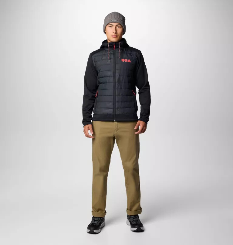 męska bluza z kapturem hybrydowym collegiate out-shield – georgia