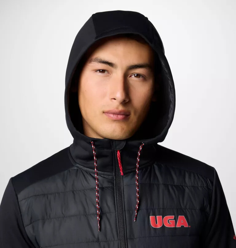 męska bluza z kapturem hybrydowym collegiate out-shield – georgia
