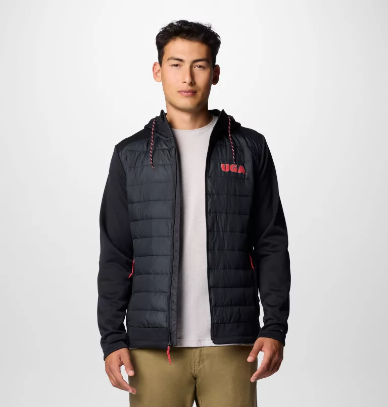 męska bluza z kapturem hybrydowym collegiate out-shield – georgia