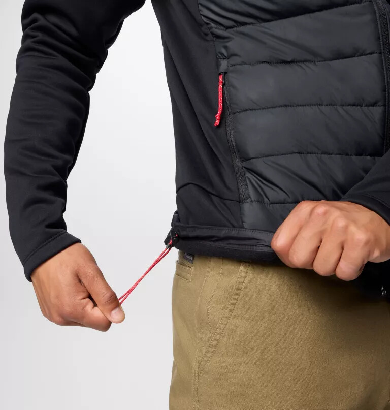 męska bluza z kapturem hybrydowym collegiate out-shield – georgia