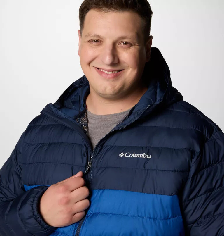 męska kurtka powder lite ii z kapturem – duża