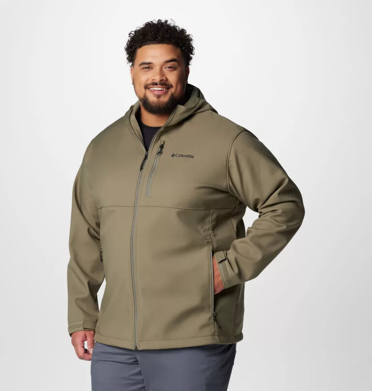 męska kurtka typu softshell z kapturem ascender ii – duża