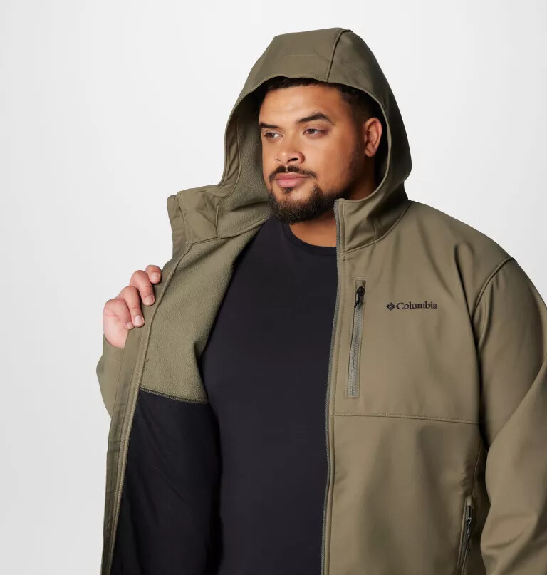 męska kurtka typu softshell z kapturem ascender ii – duża