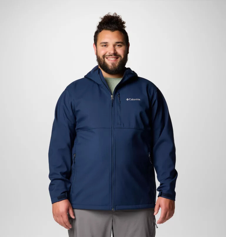 męska kurtka typu softshell z kapturem ascender ii – duża