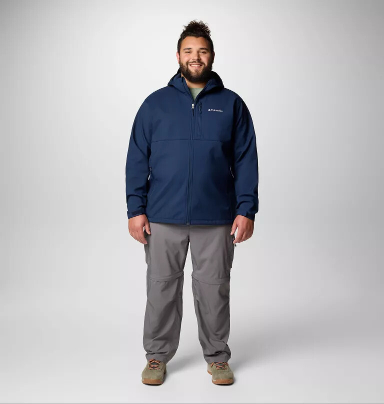 męska kurtka typu softshell z kapturem ascender ii – duża