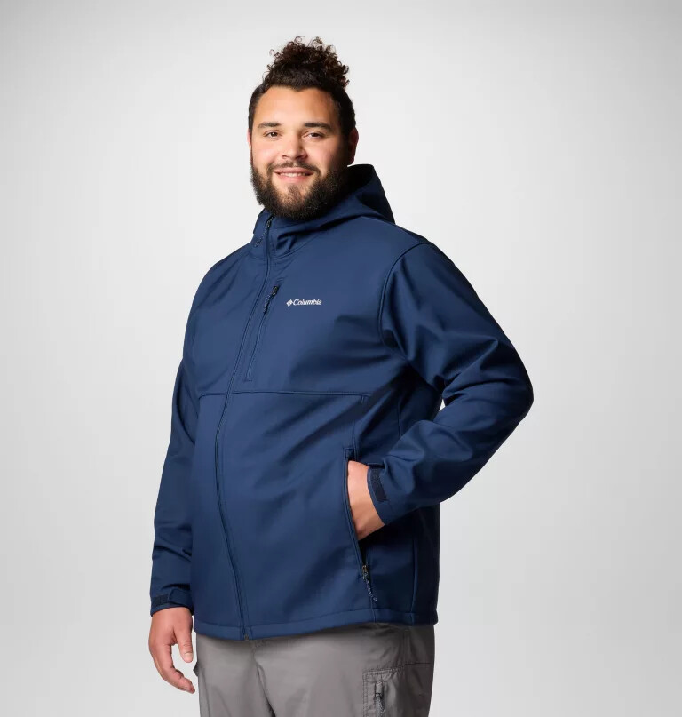 męska kurtka typu softshell z kapturem ascender ii – duża