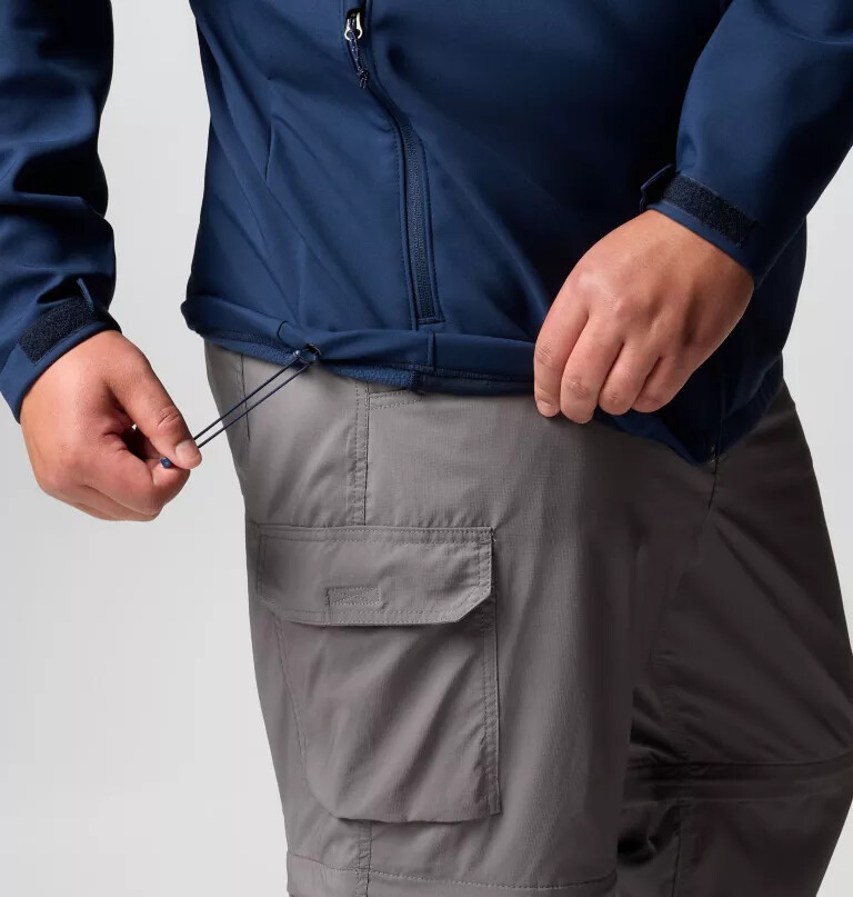 męska kurtka typu softshell z kapturem ascender ii – duża