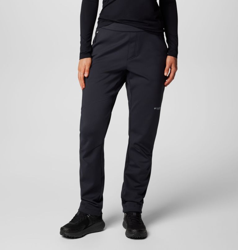 damskie spodnie softshell vast canyon z wysokim stanem