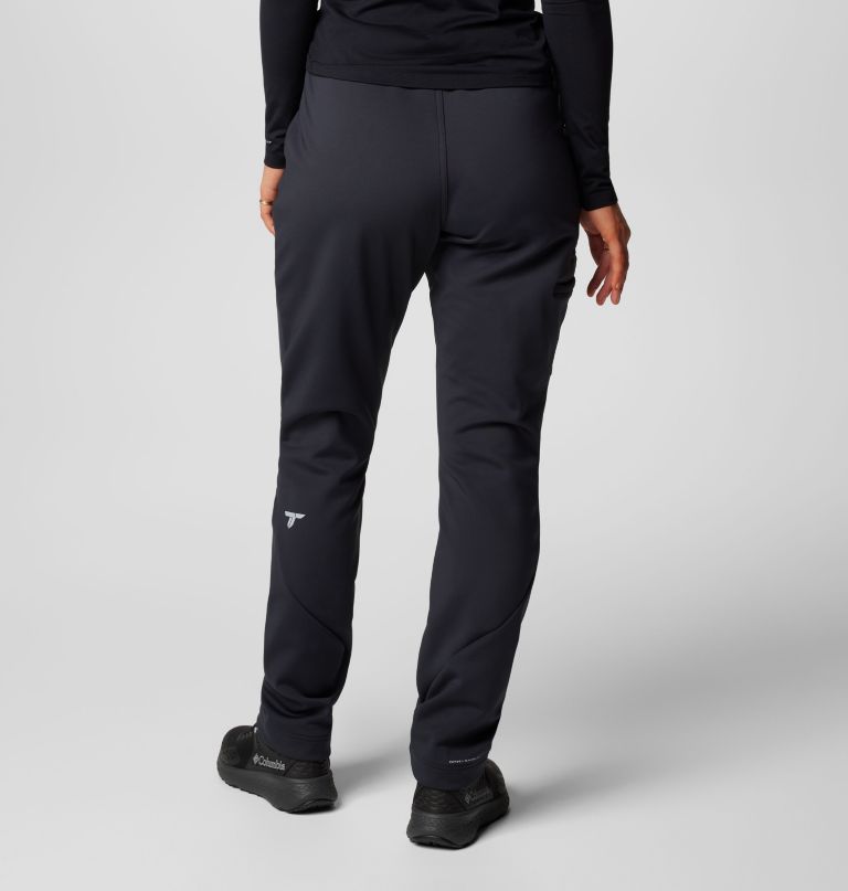 damskie spodnie softshell vast canyon z wysokim stanem