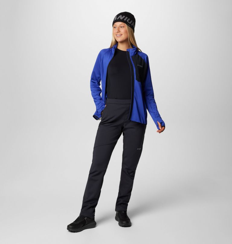 damskie spodnie softshell vast canyon z wysokim stanem