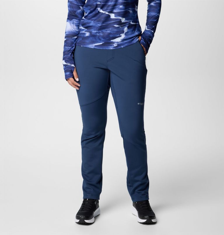 damskie spodnie softshell vast canyon z wysokim stanem