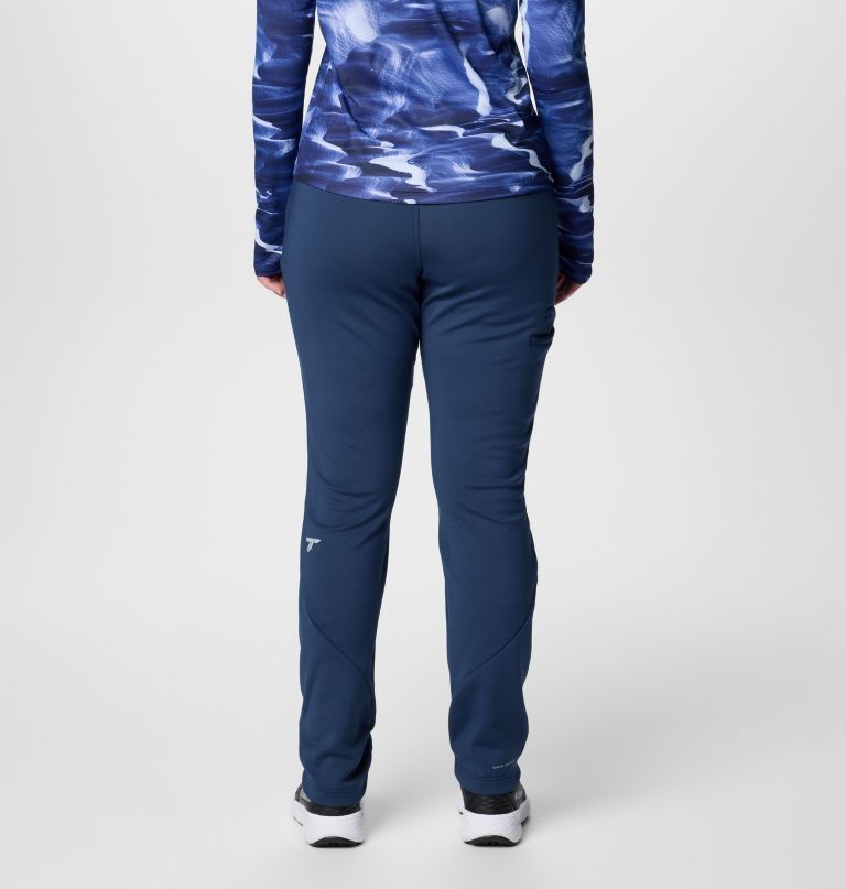 damskie spodnie softshell vast canyon z wysokim stanem