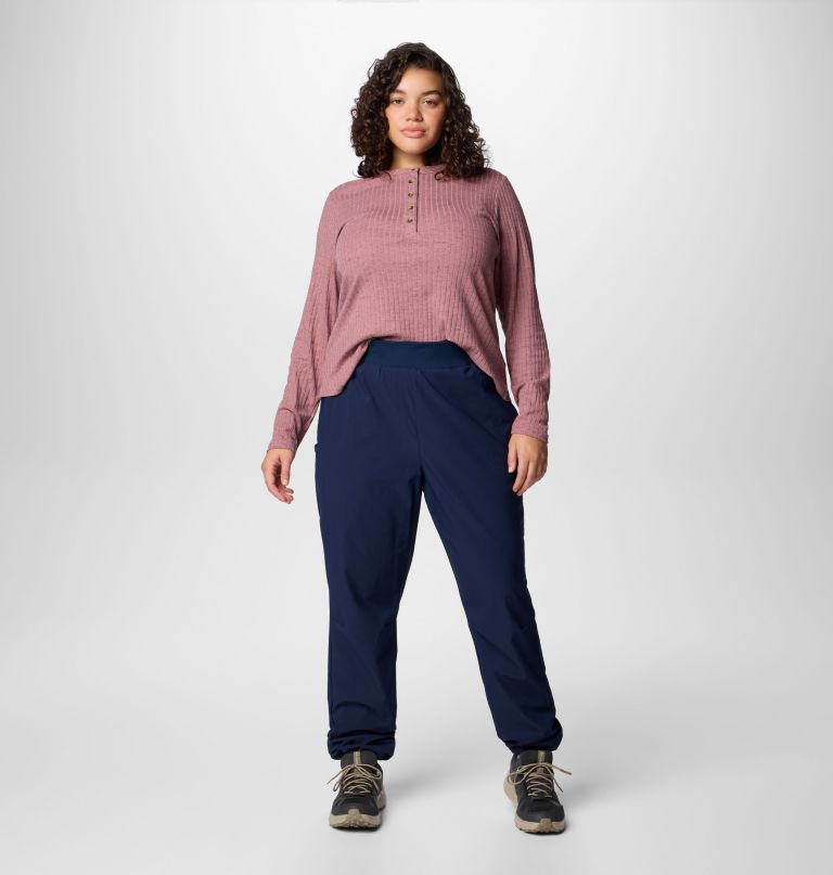 damskie spodnie typu pull-on leslie falls – duże rozmiary