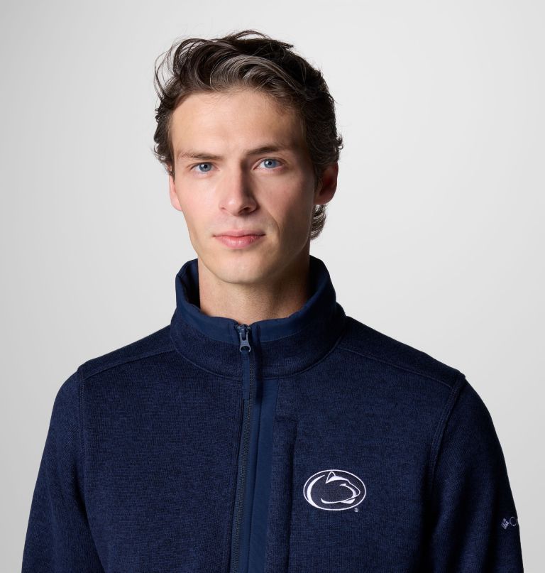 męski sweter studencki weather z polaru z zamkiem błyskawicznym do połowy – penn state
