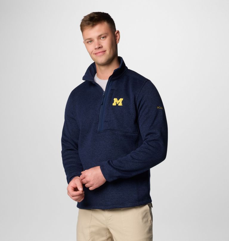 męski sweter studencki weather z polaru z zamkiem błyskawicznym do połowy - michigan