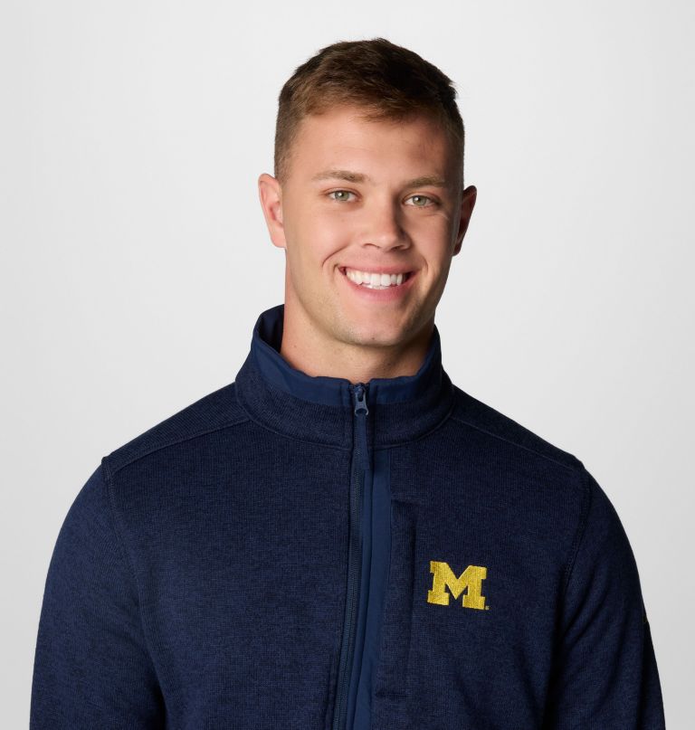 męski sweter studencki weather z polaru z zamkiem błyskawicznym do połowy - michigan