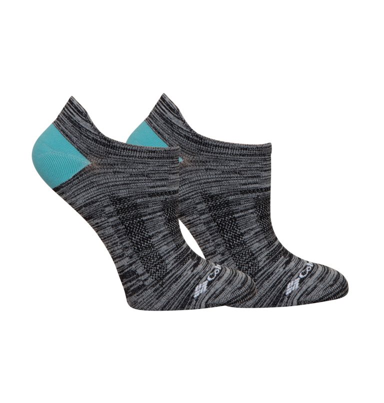 damskie lekkie skarpetki brr space dye no-show – 2 sztuki