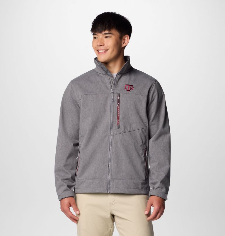 męska kurtka typu softshell collegiate ascender iii – texas am