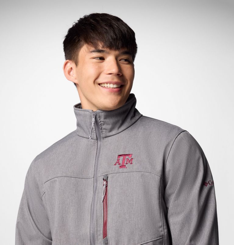 męska kurtka typu softshell collegiate ascender iii – texas am