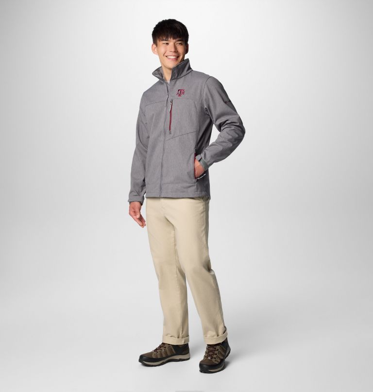 męska kurtka typu softshell collegiate ascender iii – texas am