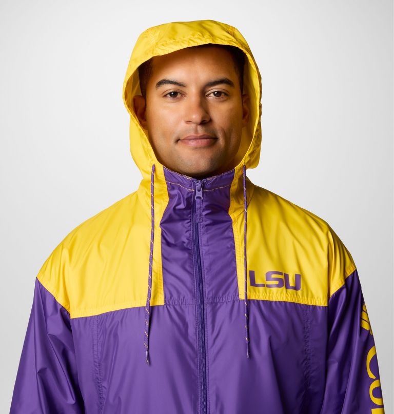 męska kurtka wiatrówka collegiate flash challenger ii – lsu
